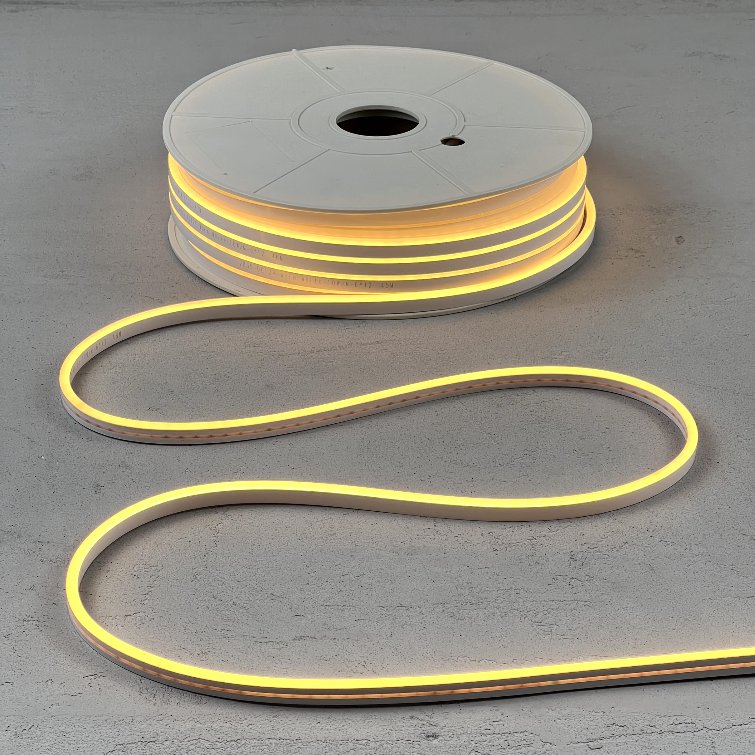 Гибкий неон Laitcom односторонний 8х16мм, 12В, IP65