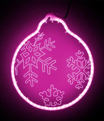 Светодиодная Фигура Шар Laitcom 30 x 30 см Розовая, Гибкий Неон и Акрилайт, IP54