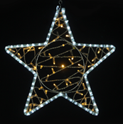 Световая игрушка звезда "Антарес", Teamprof,  50*50 см., 24В,  теплый белый+белый