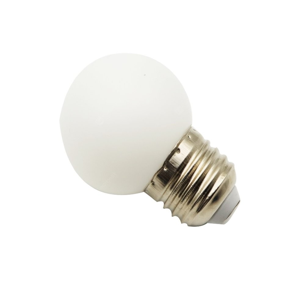 Качественная картинка Лампа шар 45 1W LED е27 ТЕПЛО БЕЛАЯ матовая LAITCOM