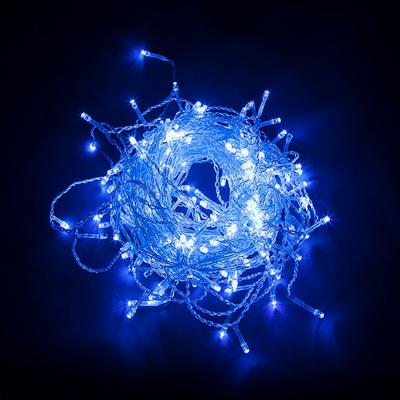 Светодиодная гирлянда занавес Feron CL19, 230V 204 LED 2*1,5м, синий, IP44, сетевой шнур 3м.