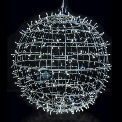 Светодиодный шар, 220 В, 80Х80 см, композит, постоянное свечение, цвет белый