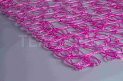 Гибкая сетка ПВХ декоративная Teamprof Plex Net, розовая