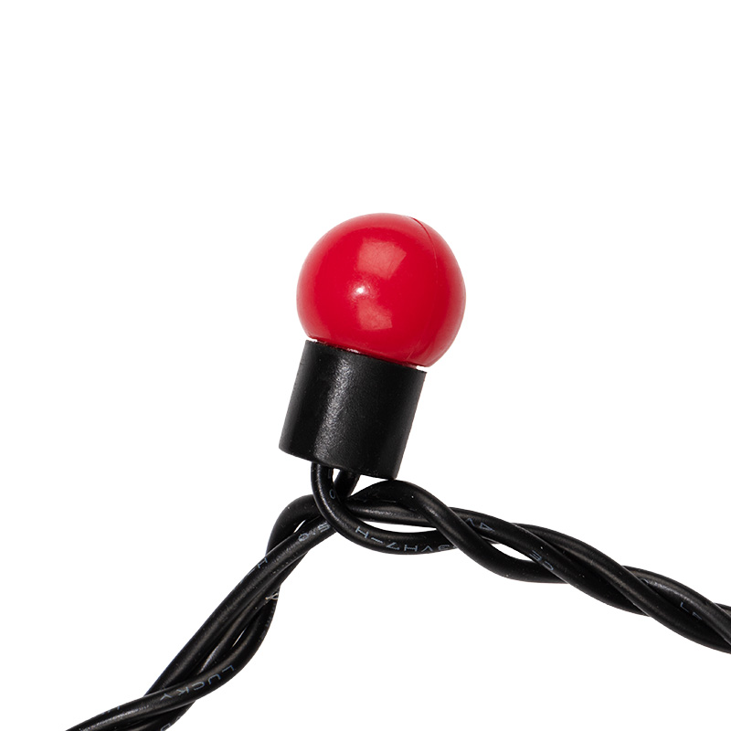 Качественная картинка Гирлянда NEON-NIGHT ClipLight - ШАРИКИ 24V, 3 нити по 20 м, Красный