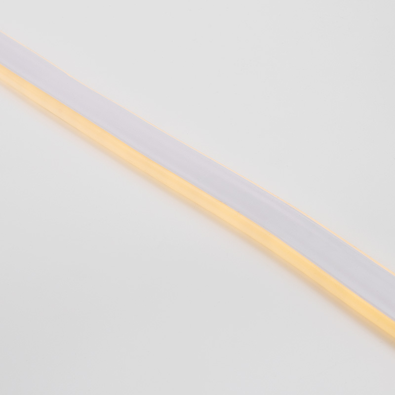 Качественная картинка Гибкий неон NEON-NIGHT 8х16мм двухсторонний 120 LED/м ТЕПЛЫЙ БЕЛЫЙ 230В бухта 100м