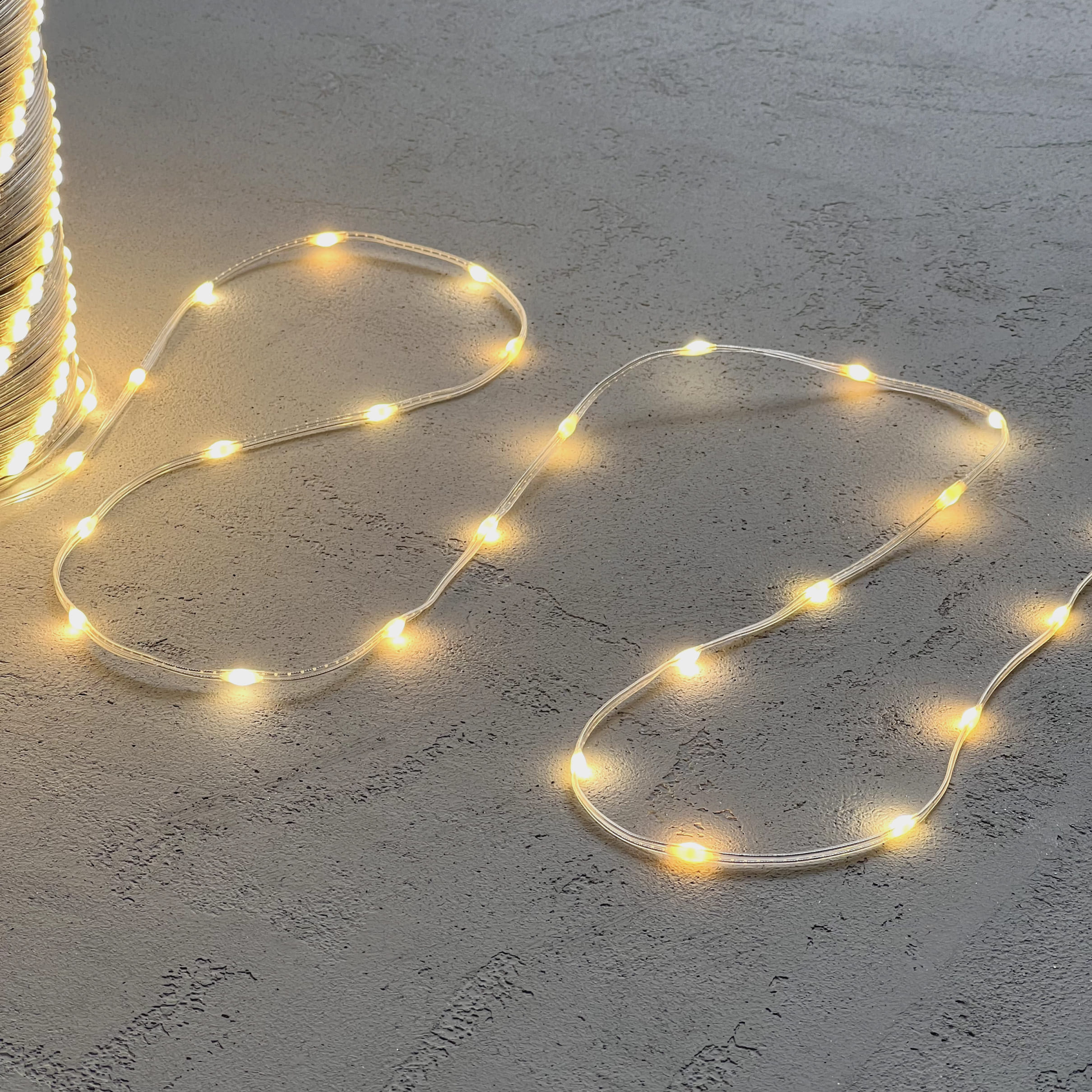 Светодиодная нить Laitcom, Роса Про 20м, 24В, 400 LED, Провод Прозрачный ПВХ, IP65