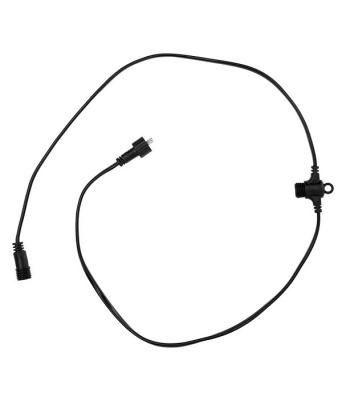 Комплект подключения Laitcom, 24V, IP65, длина 1 м, 1 коннектор, черн. пр.