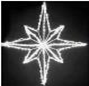 Качественная картинка Светодиодная звезда, 220 В, 40 см, постоянное свечение, белый цвет