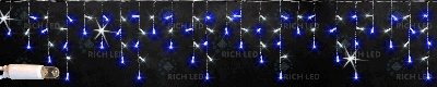 Светодиодная бахрома RichLed 3*0,5 м, 220 В, мерцание, цвет синий+белый, IP 65, герметичный колпачок Светодиодная бахрома RichLed 3*0,5 м, 220 В, мерцание, цвет синий+белый, IP 65, герметичный колпачок