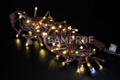 Светодиодная гирлянда нить Teamprof, 10м, 100 LED, 24В, мерцание, кор.провод,,герм.колп, т.белая Светодиодная гирлянда нить Teamprof, 10м, 100 LED, 24В, мерцание, кор.провод,,герм.колп, т.белая