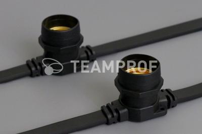 Светодиодный белт-лайт Teamprof, 2-х проводной,шаг 20 см, черный, патрон-резина (250 шт), 220 В, 50м Светодиодный белт-лайт Teamprof, 2-х проводной,шаг 20 см, черный, патрон-резина (250 шт), 220 В, 50м