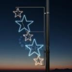 Светодиодная уличная консоль Каскад звезд Rich LED розовый и белый RL-KN-083PW Светодиодная уличная консоль Каскад звезд Rich LED розовый и белый RL-KN-083PW
