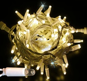 Светодиодные гирлянды RichLed Нить 10 м, 220 В, мерц, IP 65, герм.колпачок, белый пров, теплый белый Качественная картинка Светодиодные гирлянды RichLed Нить 10 м, 220 В, мерц, IP 65, герм.колпачок, белый пров, теплый белый
