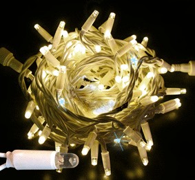 Светодиодные гирлянды RichLed Нить 10 м, 220 В, мерц, IP 65, герм.колпачок, белый пров, теплый белый Качественная картинка Светодиодные гирлянды RichLed Нить 10 м, 220 В, мерц, IP 65, герм.колпачок, белый пров, теплый белый