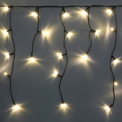 Светодиодная бахрома Rich LED 3*0.5 м, мерцание, черный пр, IP 65, т белый Светодиодная бахрома Rich LED 3*0.5 м, мерцание, черный пр, IP 65, т белый