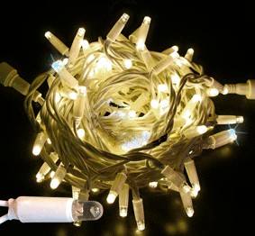 Светодиодные гирлянды RichLed Нить 10 м, 220 В, мерц, IP 65, герм.колпачок, белый пров, теплый белый Качественная картинка Светодиодные гирлянды RichLed Нить 10 м, 220 В, мерц, IP 65, герм.колпачок, белый пров, теплый белый